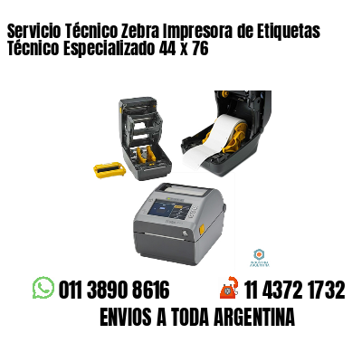 Servicio Técnico Zebra Impresora de Etiquetas Técnico Especializado 44 x 76