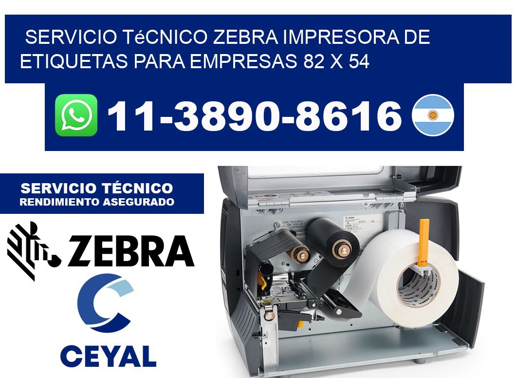Servicio Técnico Zebra Impresora de Etiquetas para Empresas 82 x 54