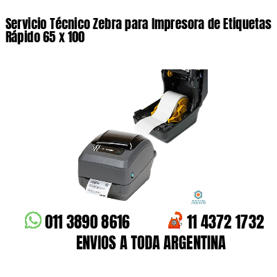 Servicio Técnico Zebra para Impresora de Etiquetas Rápido 65 x 100