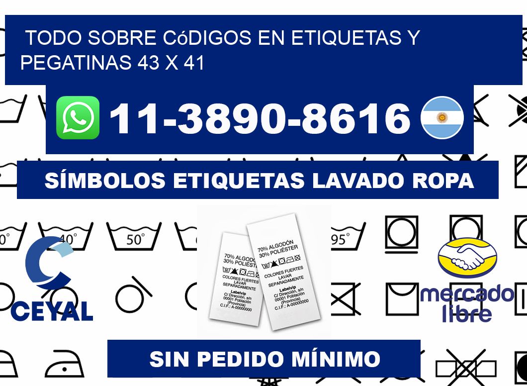 Todo sobre códigos en etiquetas y pegatinas 43 x 41