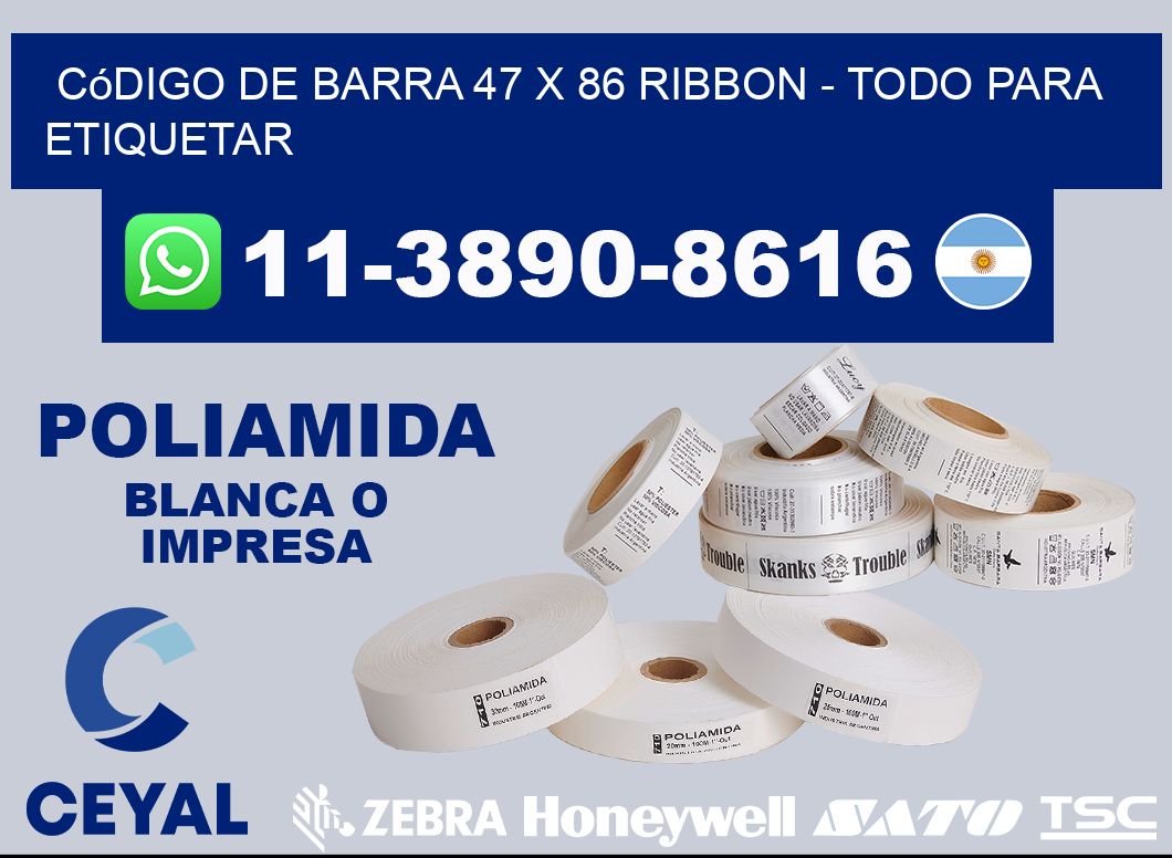código de barra 47 x 86 ribbon – Todo para Etiquetar