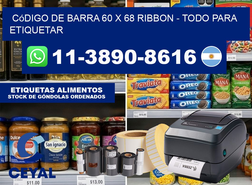 código de barra 60 x 68 ribbon – Todo para Etiquetar