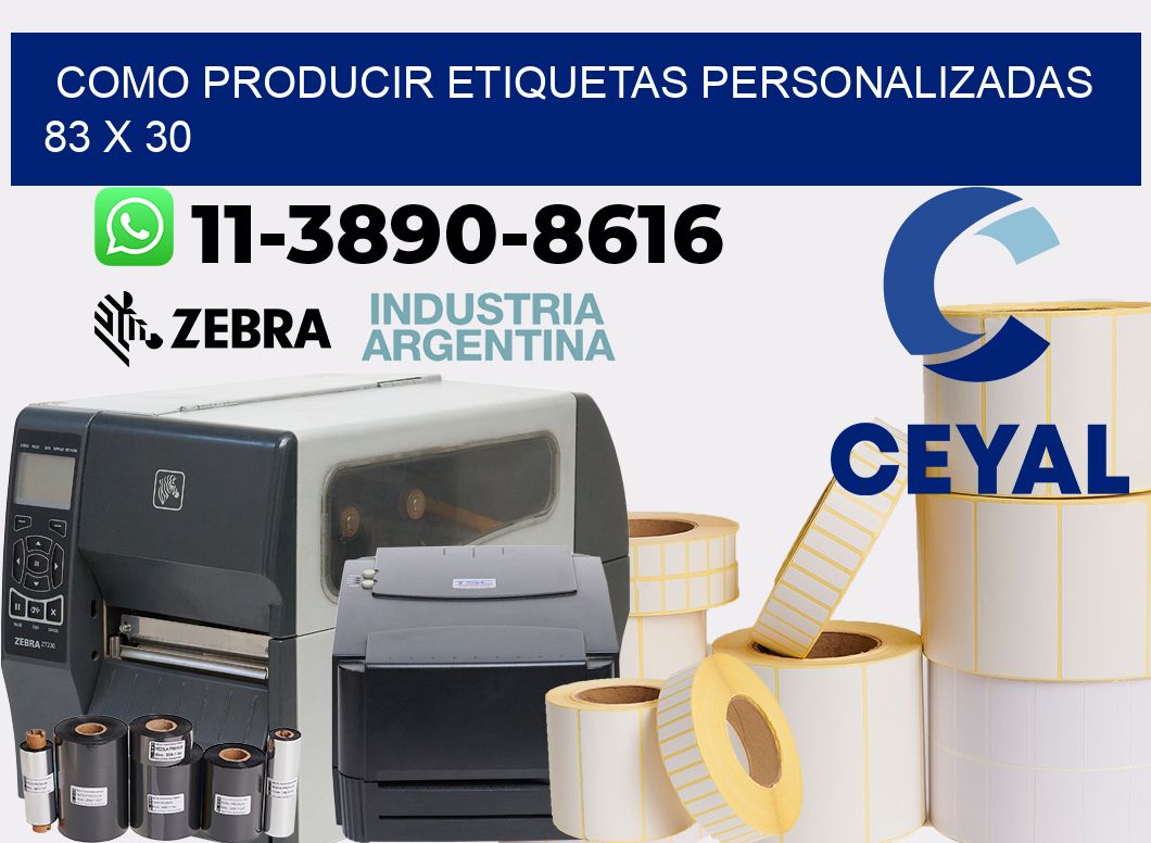 como producir etiquetas personalizadas 83 x 30