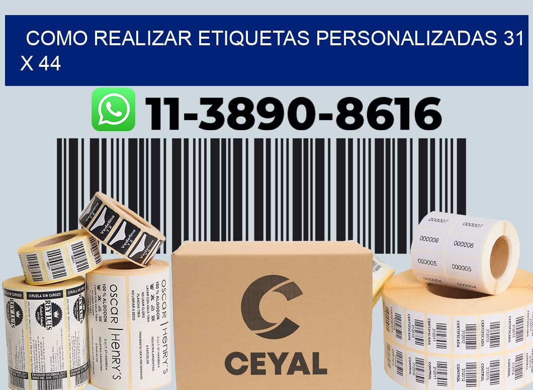 como realizar etiquetas personalizadas 31 x 44
