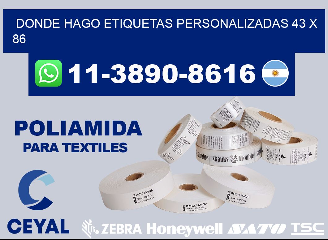 donde hago etiquetas personalizadas 43 x 86