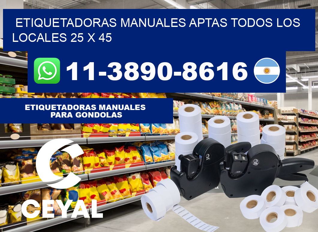 etiquetadoras manuales aptas todos los locales 25 x 45