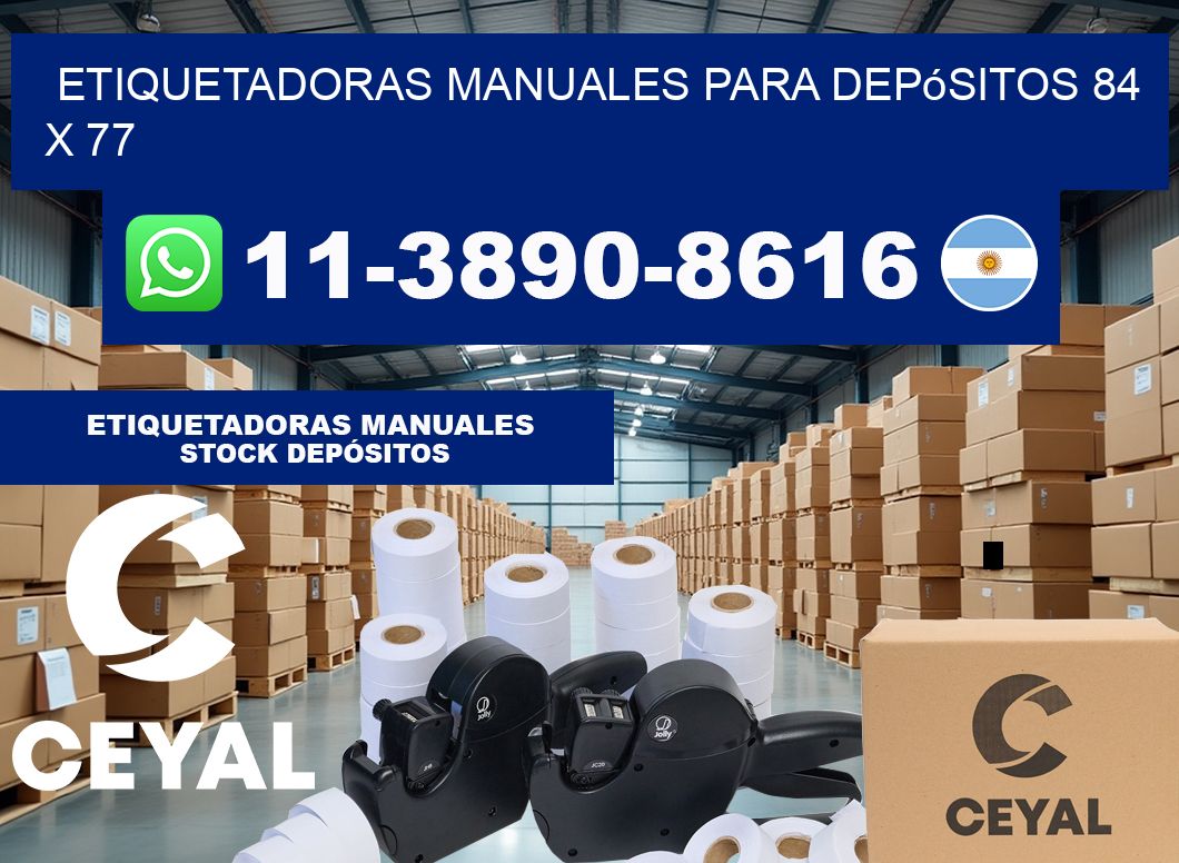 etiquetadoras manuales para depósitos 84 x 77