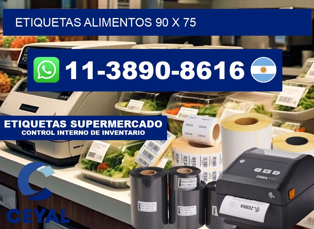 etiquetas alimentos 90 x 75