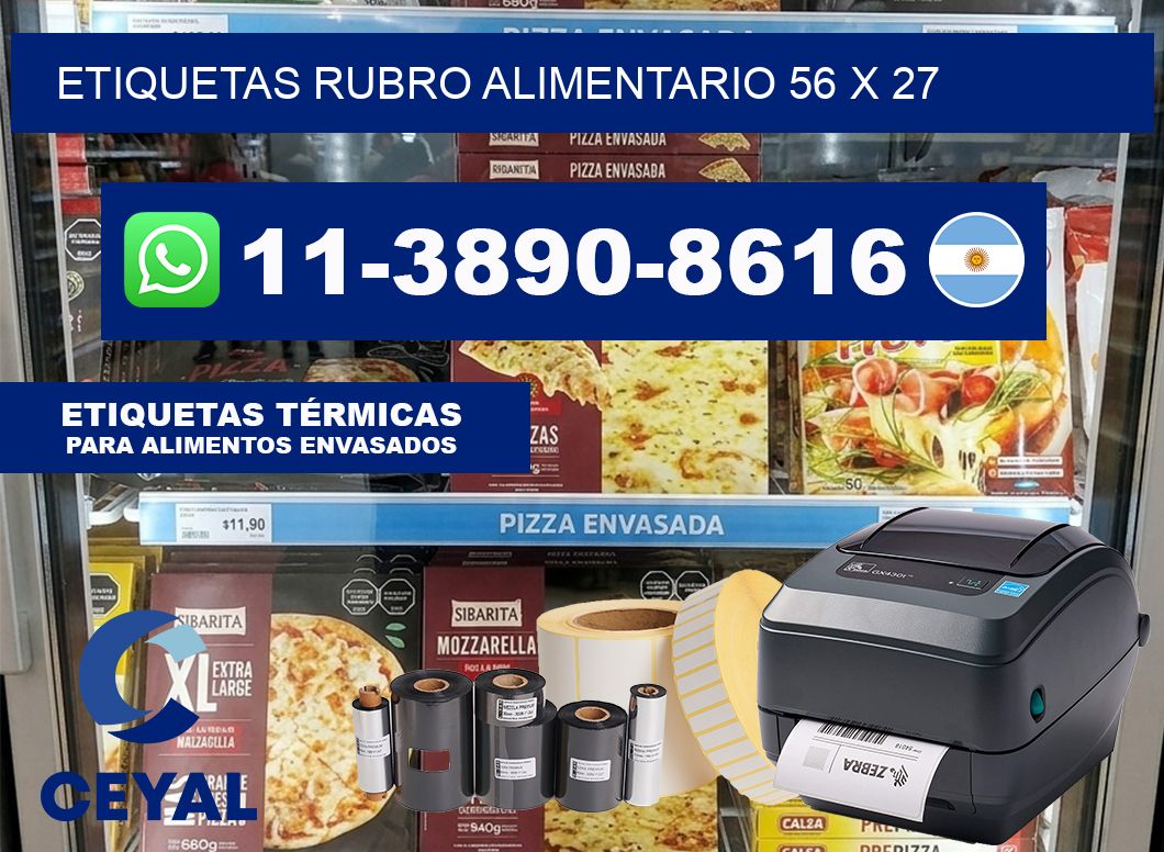 etiquetas rubro alimentario 56 x 27
