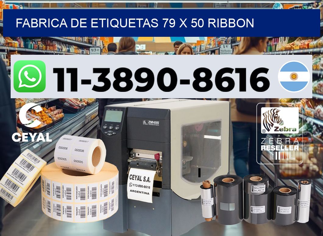 fabrica de etiquetas 79 x 50 ribbon