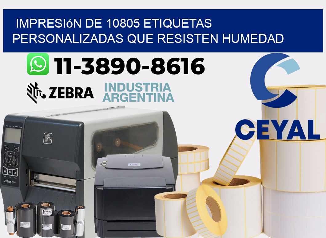 impresión de 10805 etiquetas personalizadas que resisten humedad