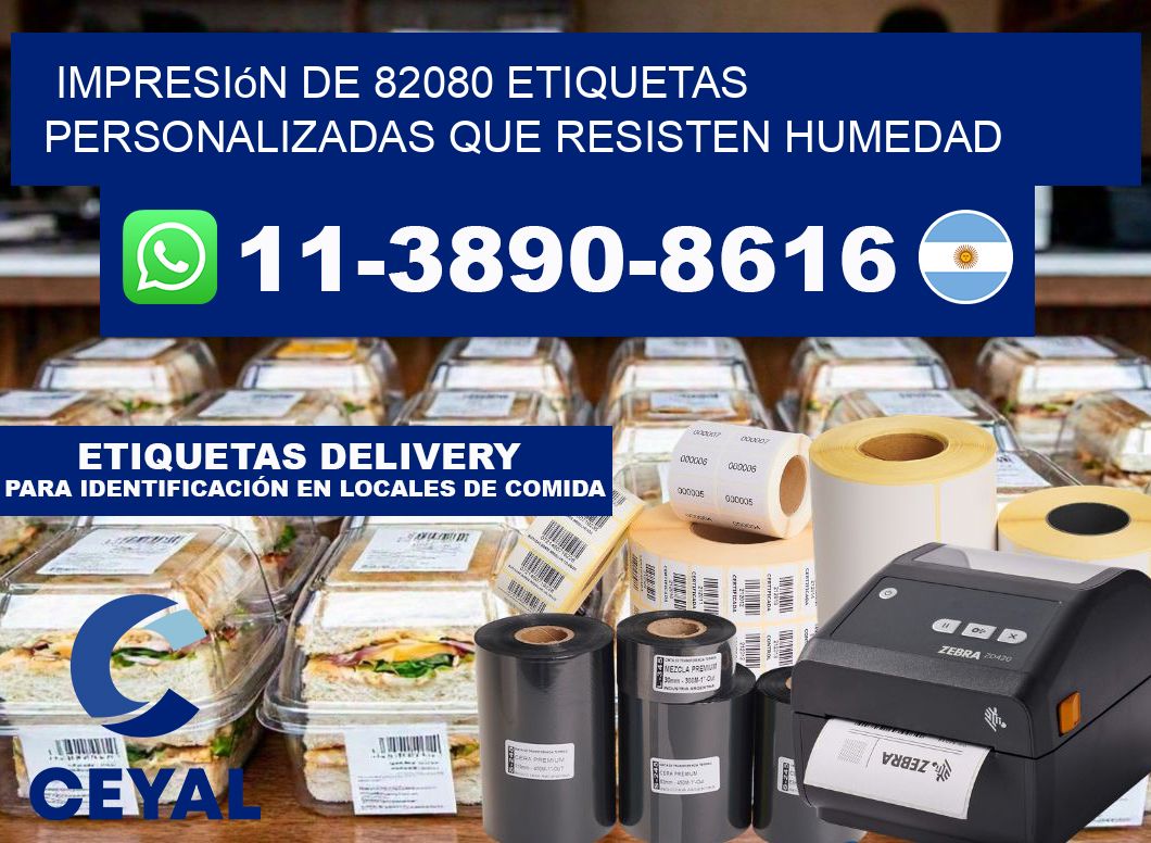 impresión de 82080 etiquetas personalizadas que resisten humedad
