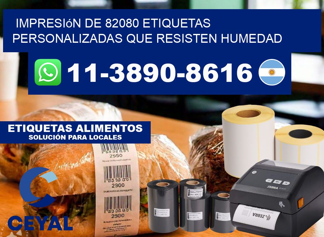 impresión de 82080 etiquetas personalizadas que resisten humedad