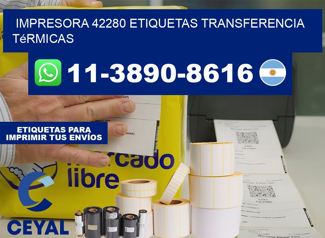 impresora 42280 etiquetas transferencia térmicas