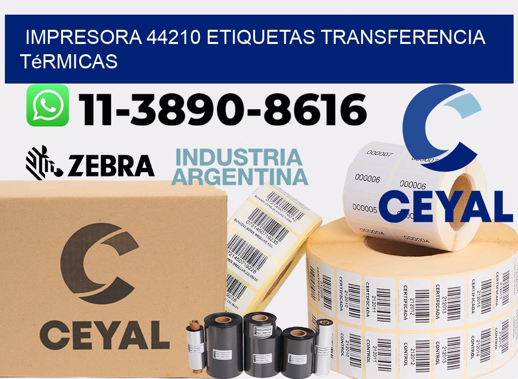 impresora 44210 etiquetas transferencia térmicas