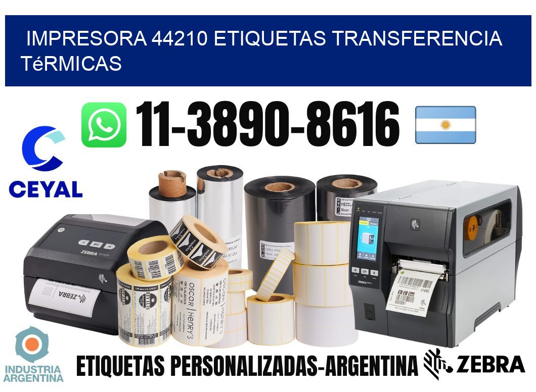 impresora 44210 etiquetas transferencia térmicas