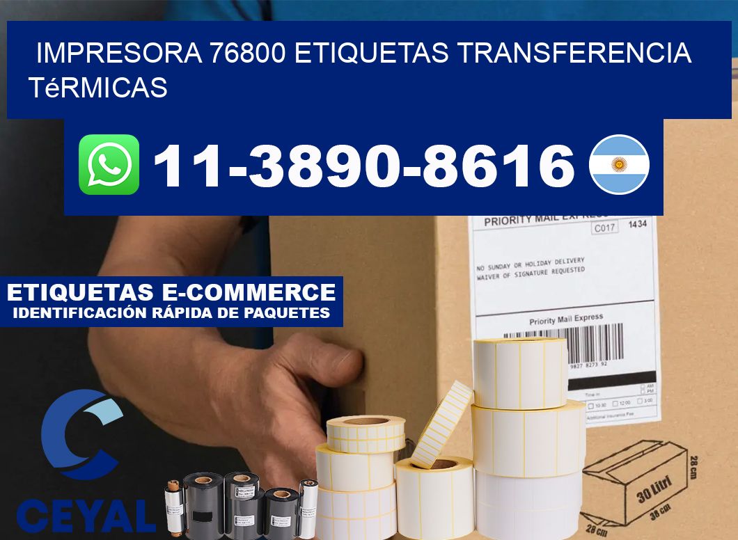 impresora 76800 etiquetas transferencia térmicas