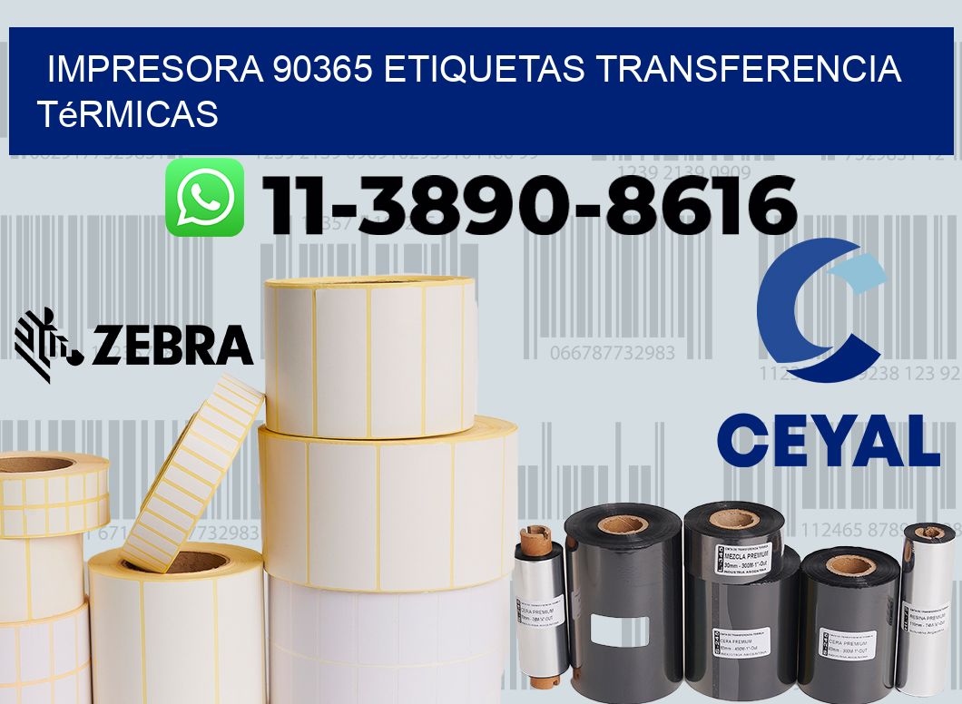 impresora 90365 etiquetas transferencia térmicas