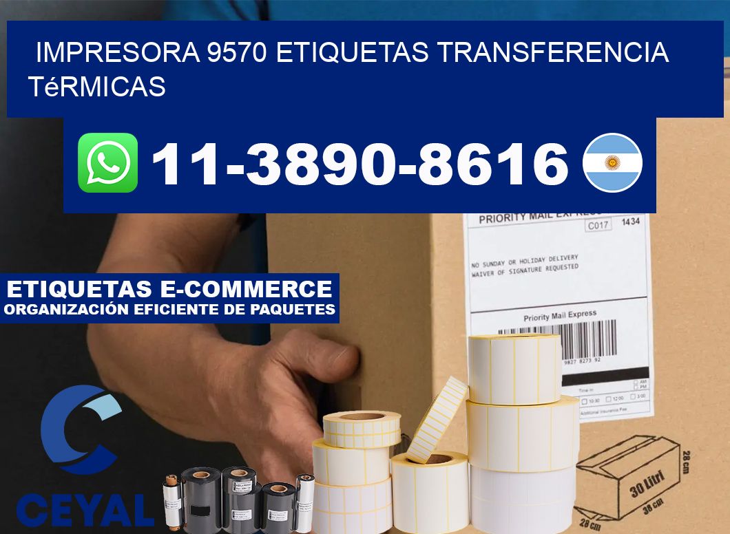 impresora 9570 etiquetas transferencia térmicas