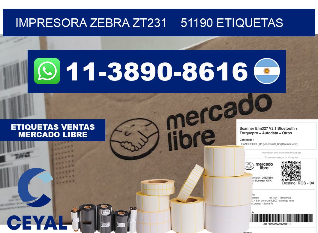 impresora zebra zt231 51190 etiquetas