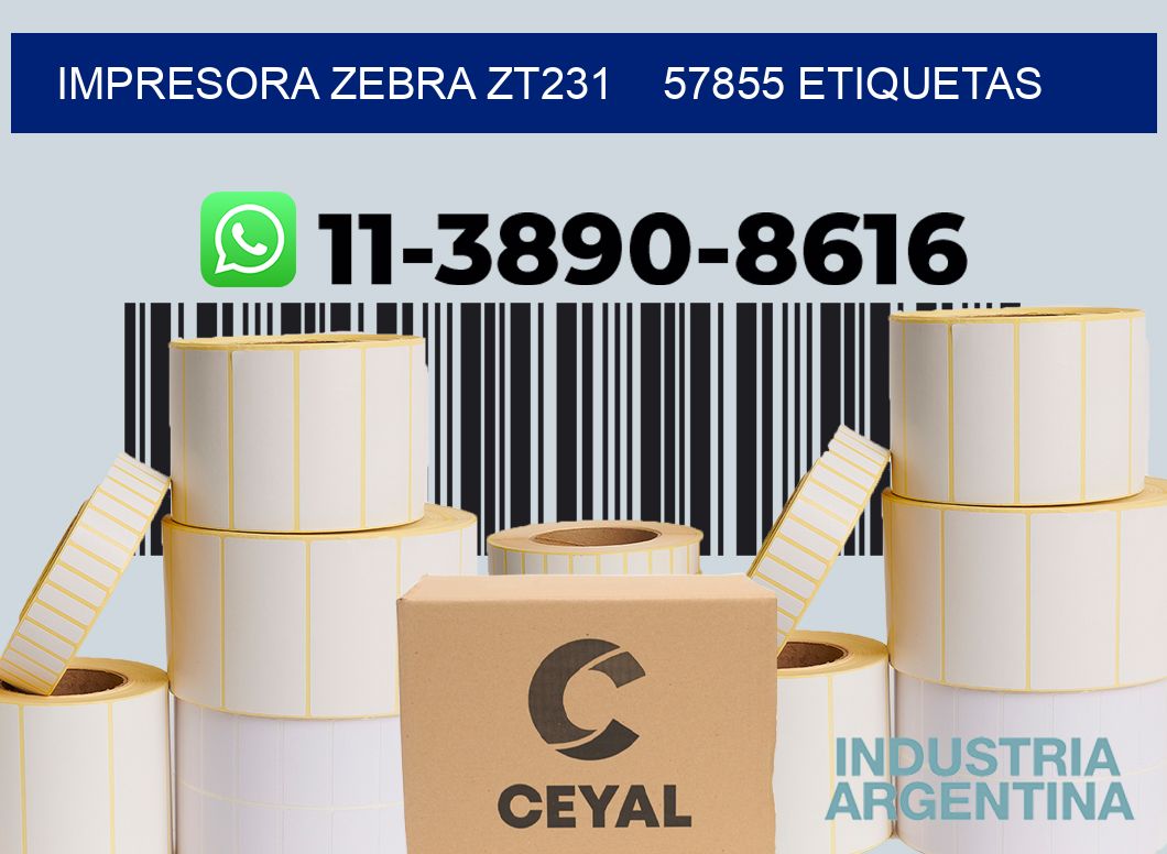 impresora zebra zt231    57855 etiquetas