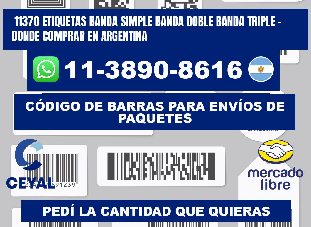 11370 etiquetas banda simple banda doble banda triple - Donde Comprar en Argentina