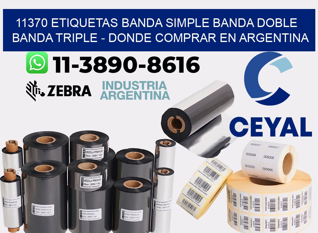 11370 etiquetas banda simple banda doble banda triple - Donde Comprar en Argentina