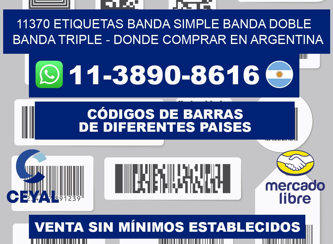 11370 etiquetas banda simple banda doble banda triple - Donde Comprar en Argentina