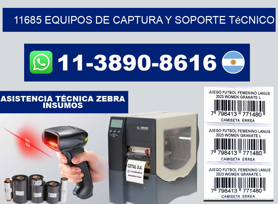 11685 Equipos de Captura y Soporte Técnico
