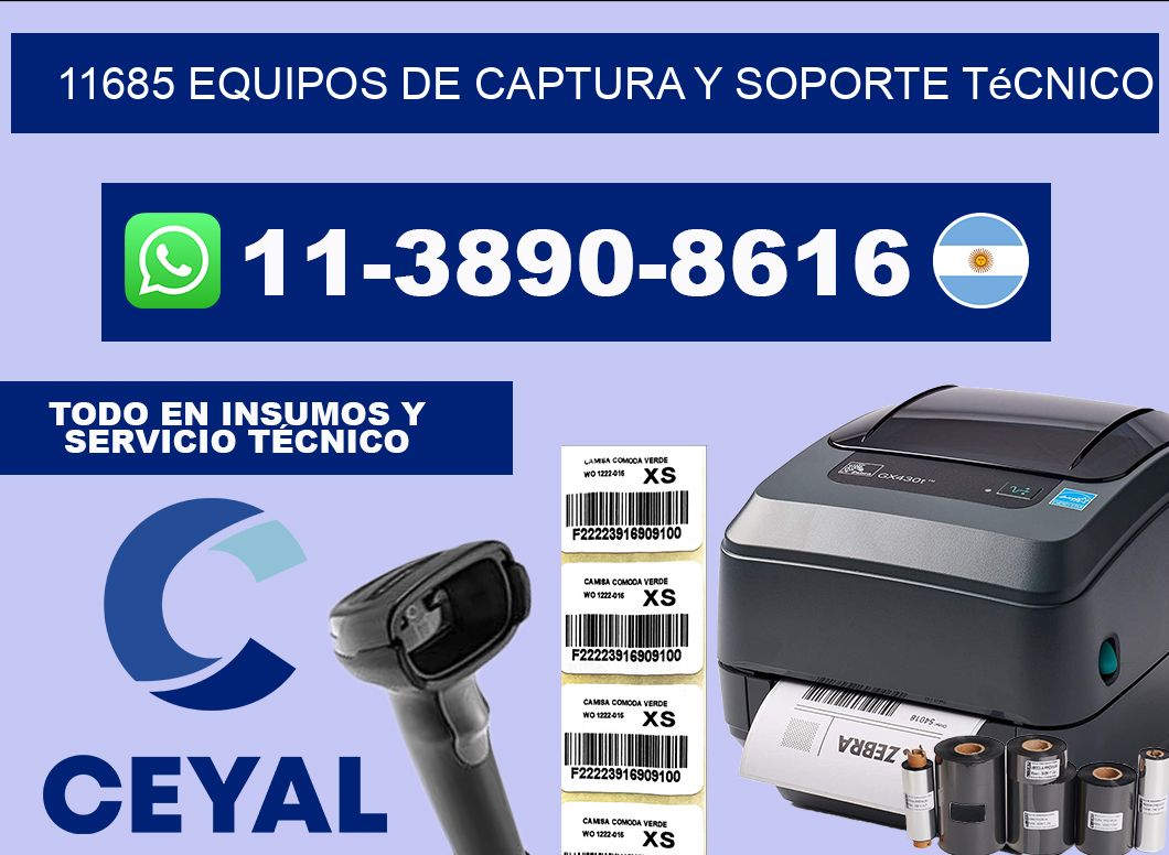 11685 Equipos de Captura y Soporte Técnico