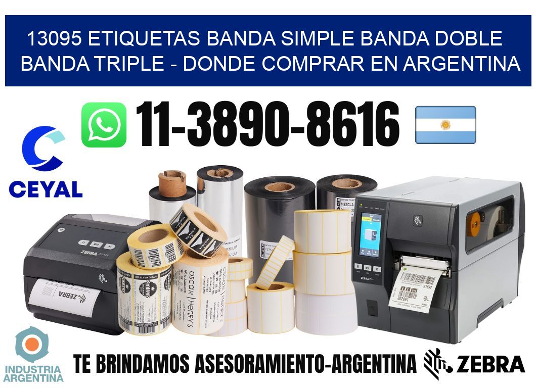 13095 etiquetas banda simple banda doble banda triple - Donde Comprar en Argentina