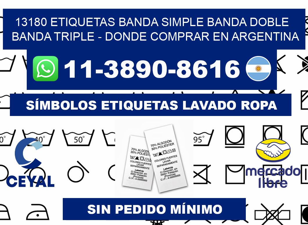 13180 etiquetas banda simple banda doble banda triple - Donde Comprar en Argentina