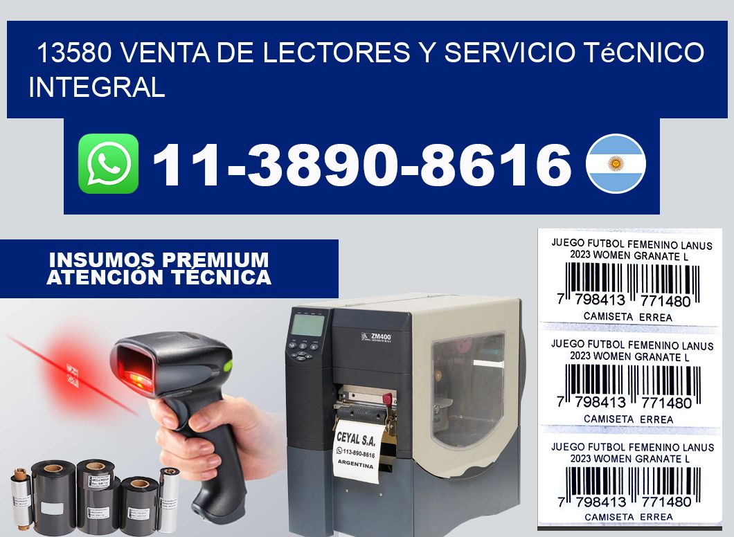 13580 Venta de Lectores y Servicio Técnico Integral