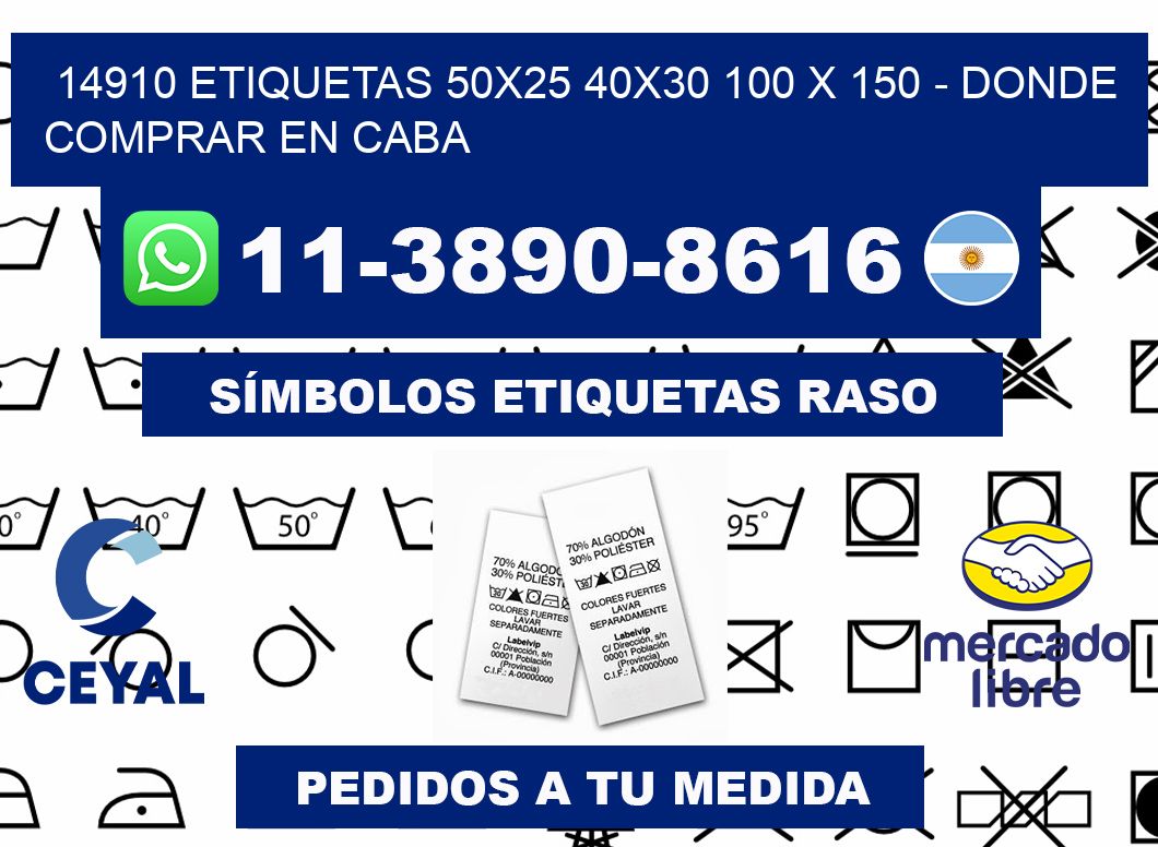 14910 etiquetas 50x25 40x30 100 x 150 - Donde Comprar en Caba
