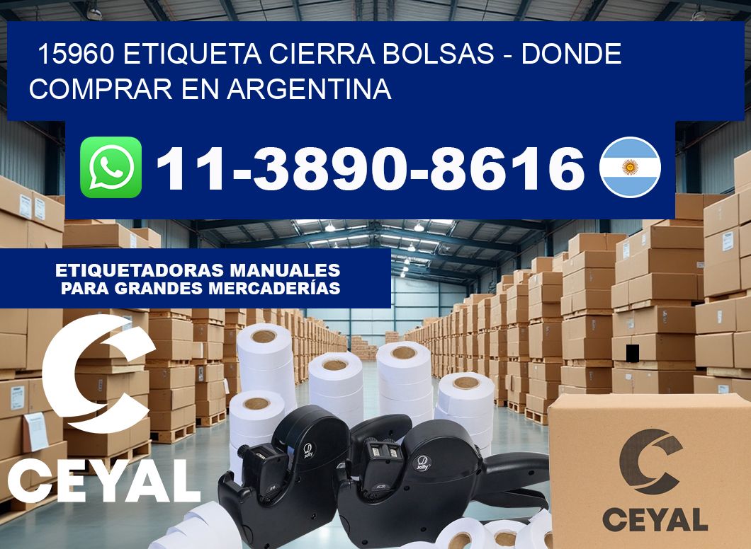 15960 etiqueta Cierra Bolsas – Donde Comprar en Argentina