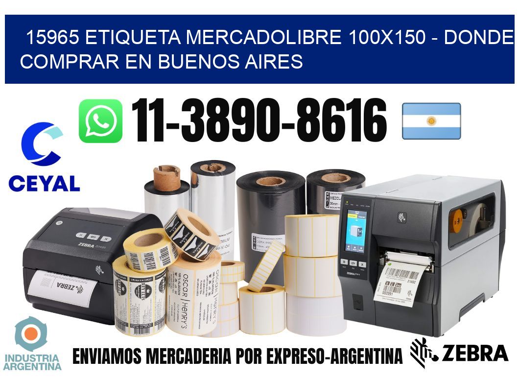 15965 etiqueta MercadoLibre 100x150 - Donde Comprar en Buenos Aires