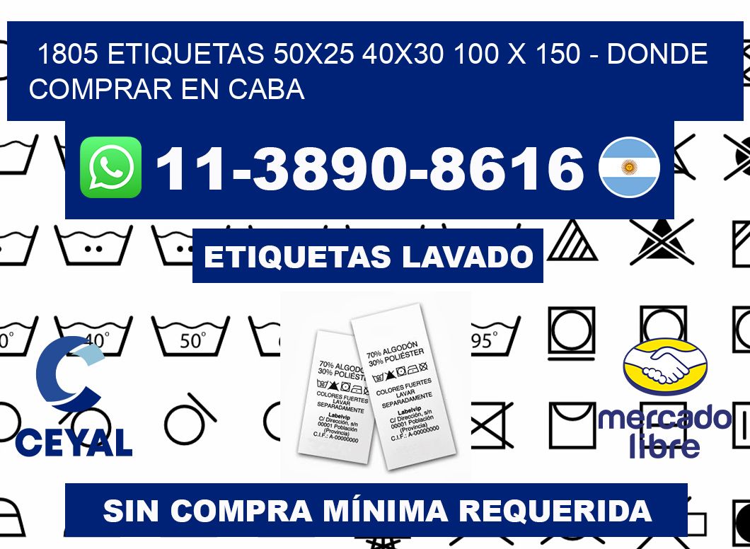 1805 etiquetas 50x25 40x30 100 x 150 - Donde Comprar en Caba
