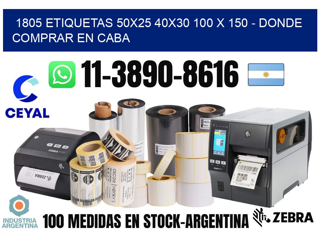 1805 etiquetas 50x25 40x30 100 x 150 - Donde Comprar en Caba