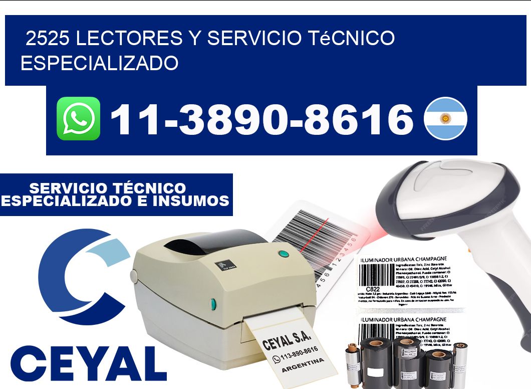 2525 Lectores y Servicio Técnico Especializado