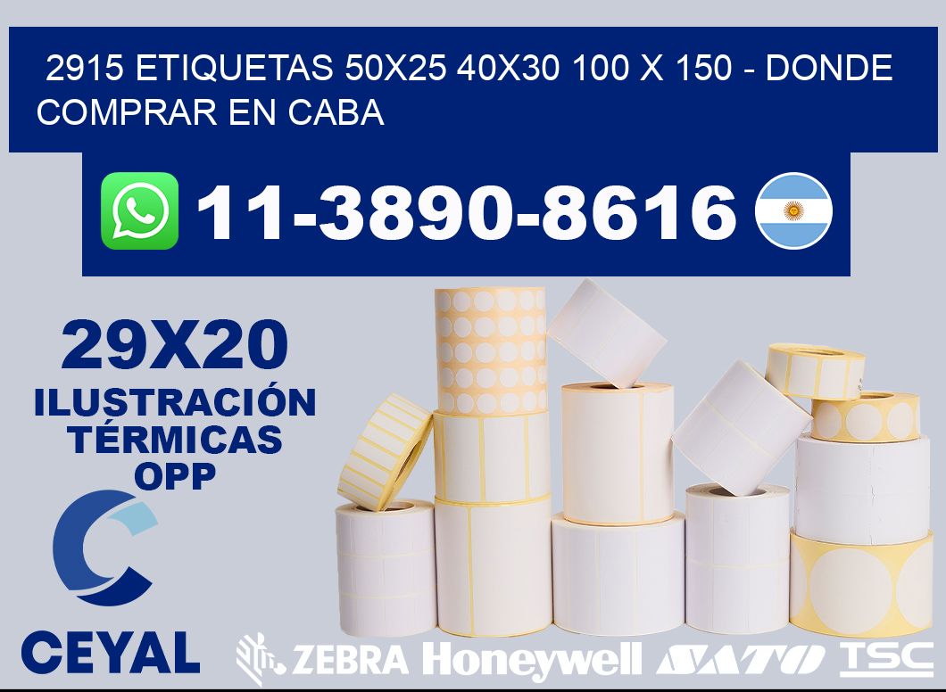 2915 etiquetas 50x25 40x30 100 x 150 - Donde Comprar en Caba