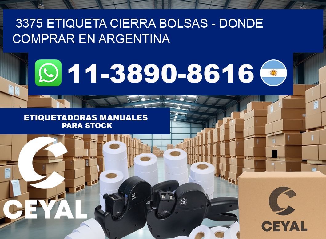 3375 etiqueta Cierra Bolsas – Donde Comprar en Argentina