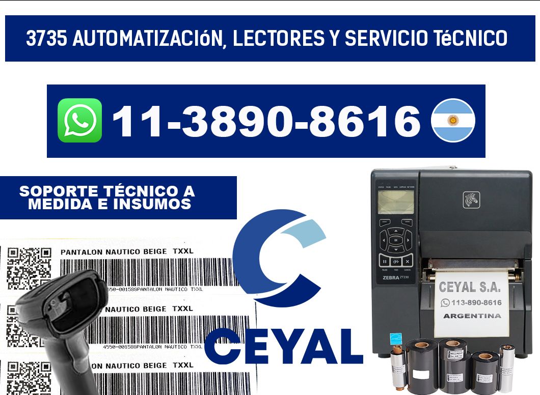 3735 Automatización, Lectores y Servicio Técnico