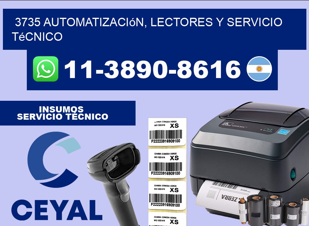 3735 Automatización, Lectores y Servicio Técnico