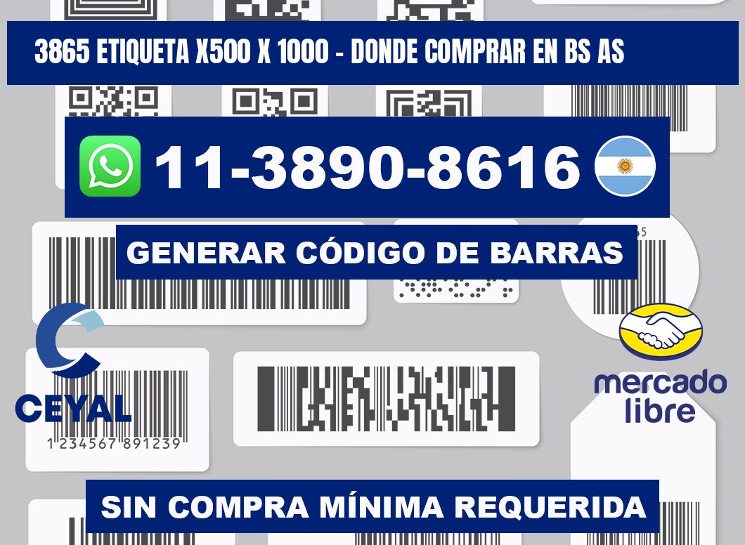 3865 etiqueta x500 x 1000 - Donde Comprar en bs as