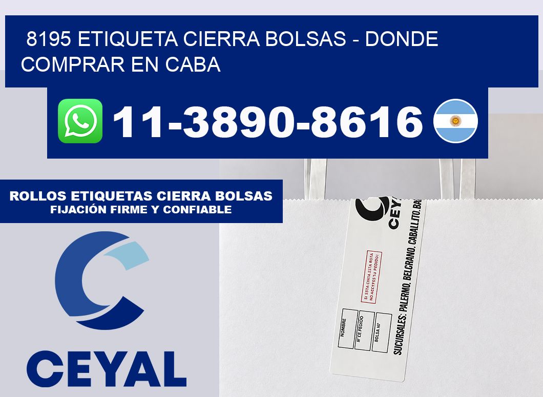 8195 etiqueta Cierra Bolsas – Donde Comprar en Caba