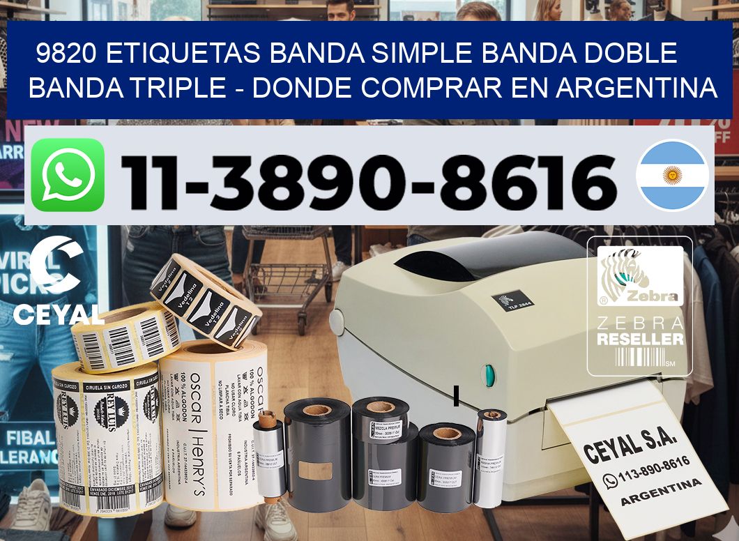 9820 etiquetas banda simple banda doble banda triple – Donde Comprar en Argentina