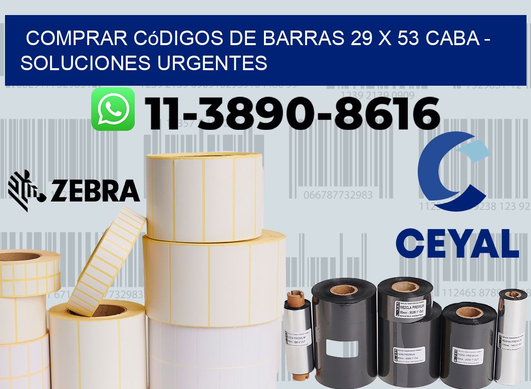 Comprar códigos de barras 29 x 53 CABA - soluciones urgentes
