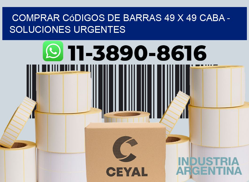 Comprar códigos de barras 49 x 49 CABA - soluciones urgentes