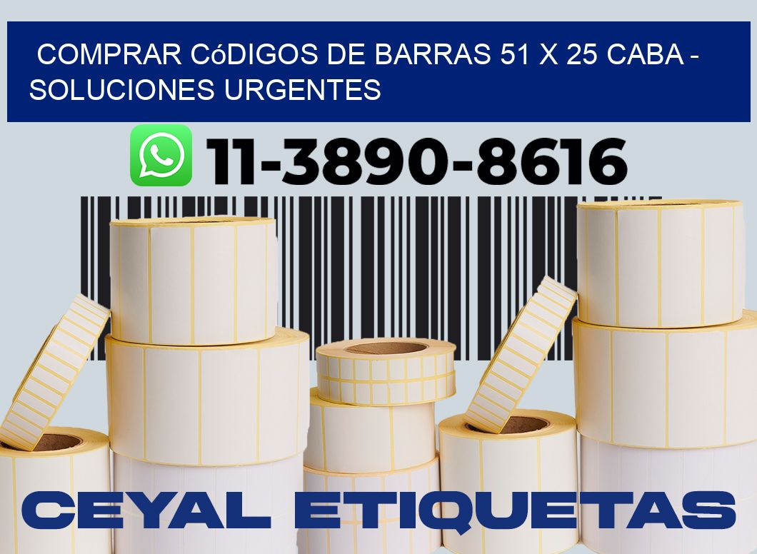Comprar códigos de barras 51 x 25 CABA - soluciones urgentes