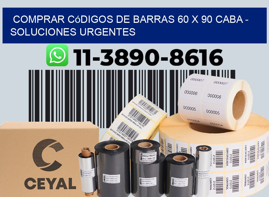 Comprar códigos de barras 60 x 90 CABA - soluciones urgentes